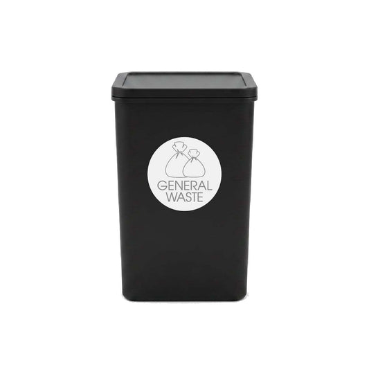 General Waste Grey Circle Bin Sticker - New Signs