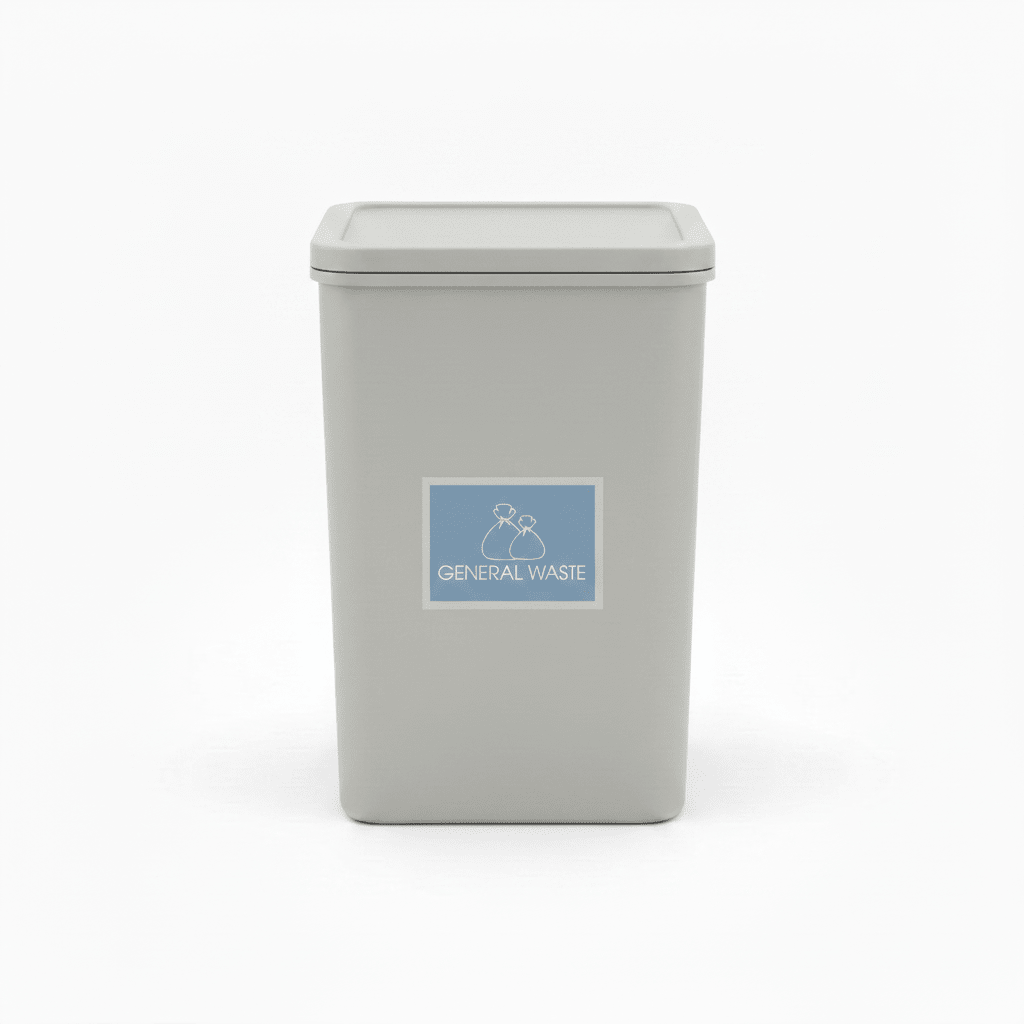 General Waste Ocean Background Bin Sticker - New Signs