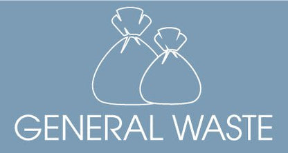 General Waste Ocean Background Bin Sticker - New Signs