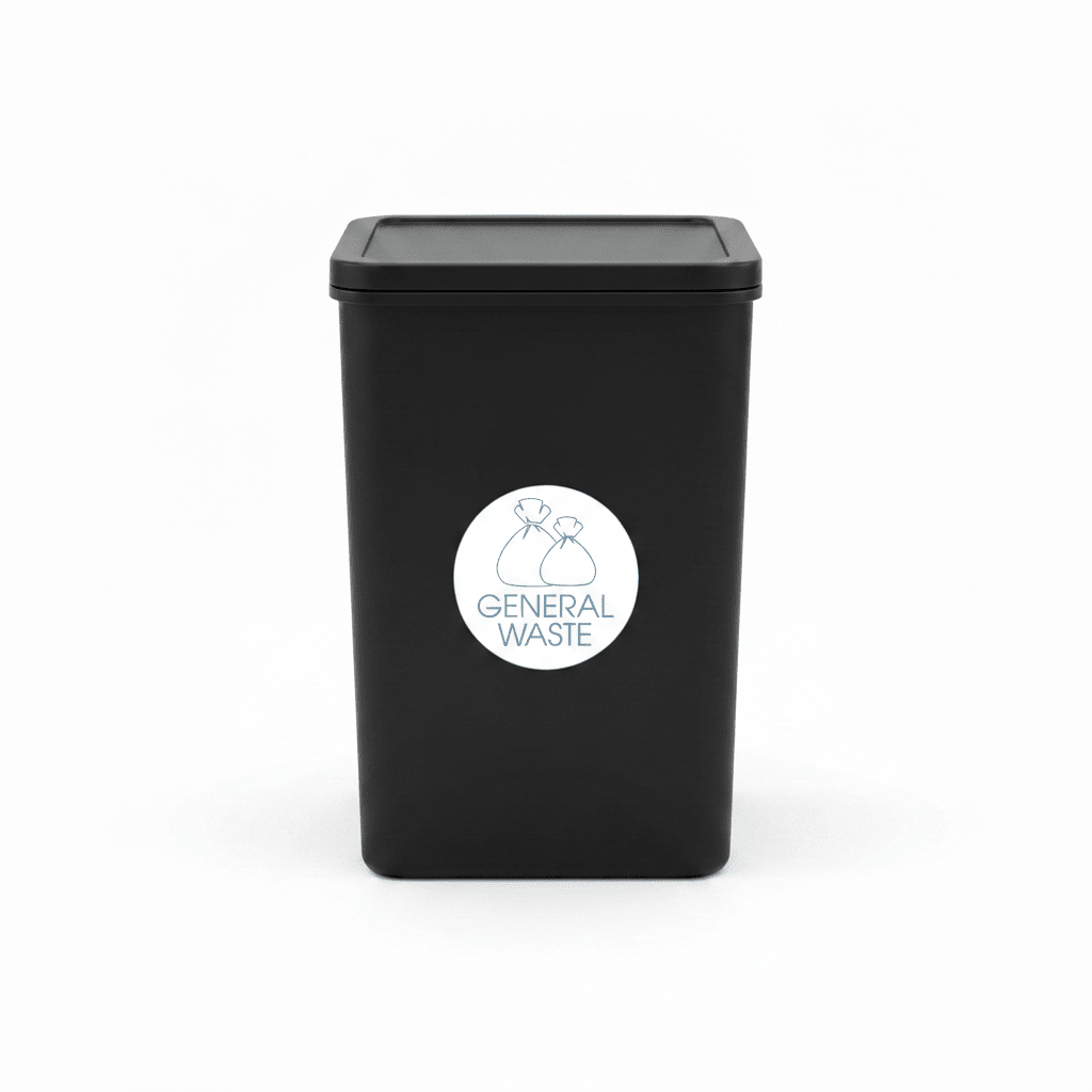 General Waste Ocean Circle Bin Sticker - New Signs