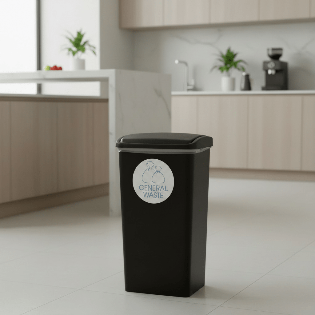 General Waste Ocean Circle Bin Sticker - New Signs