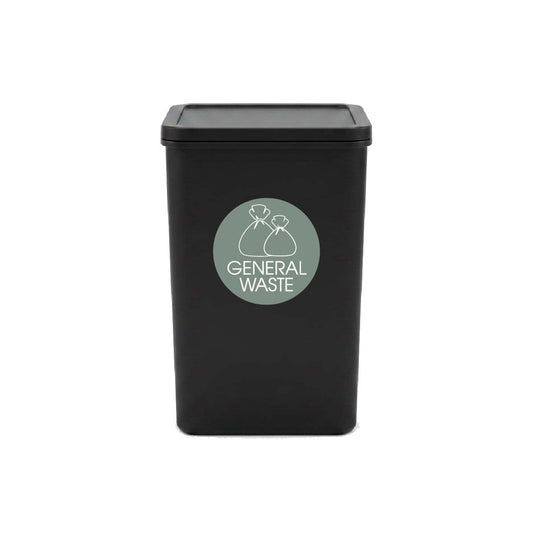 General Waste Sage Background Circle Bin Sticker - New Signs