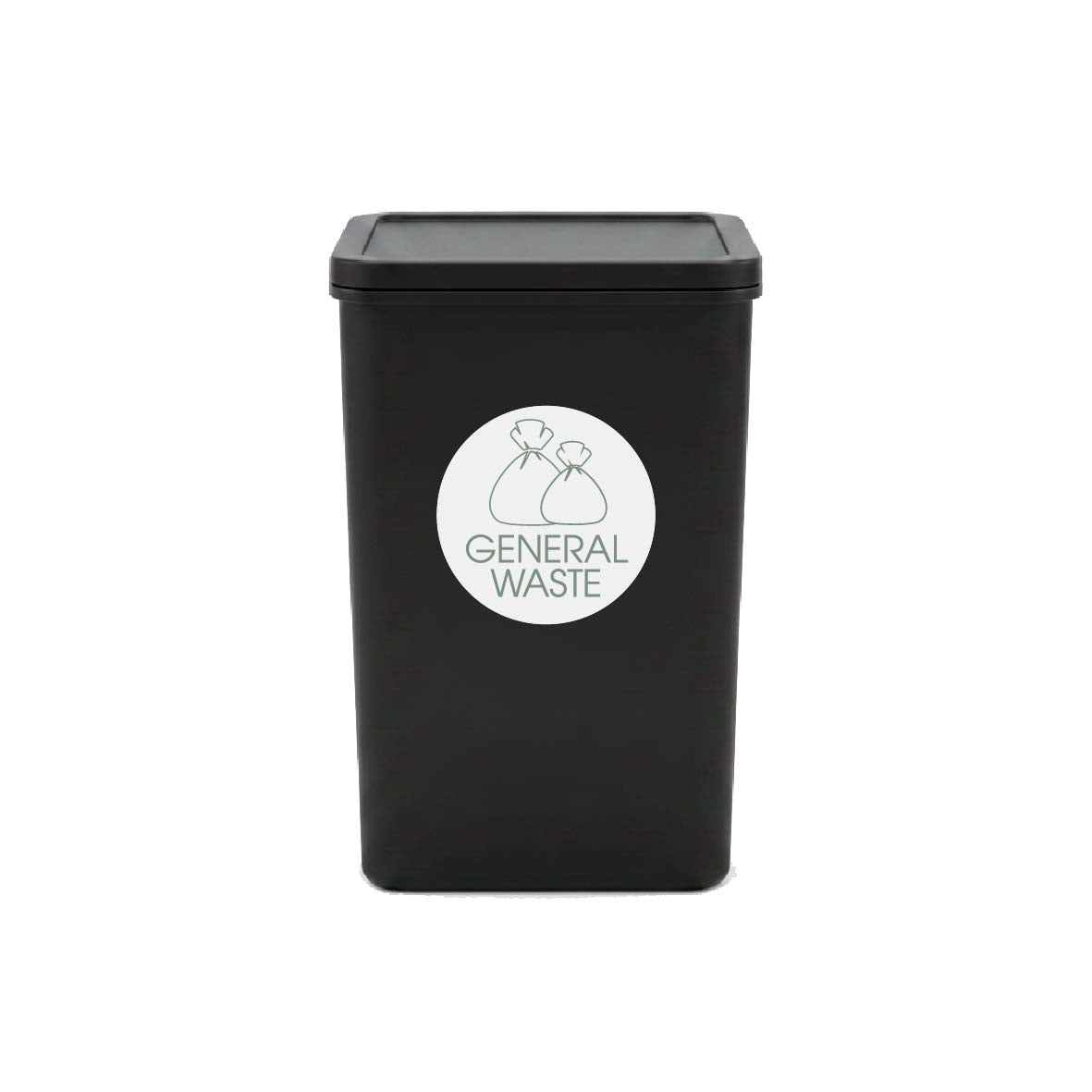 General Waste Sage Circle Bin Sticker - New Signs