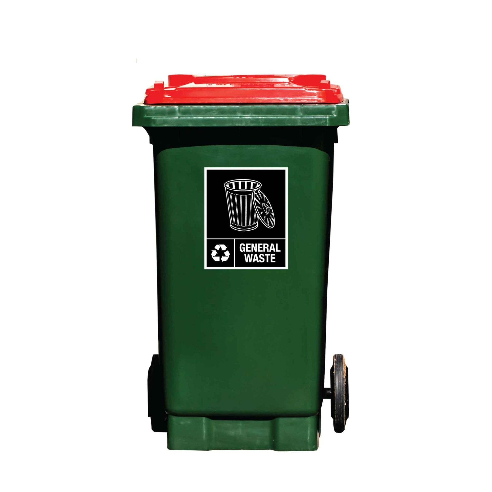 General Waste Wheelie Bin Stickers - New Signs