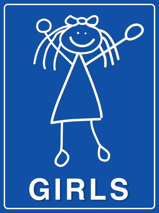 Girls Restrooms Sign - New Signs