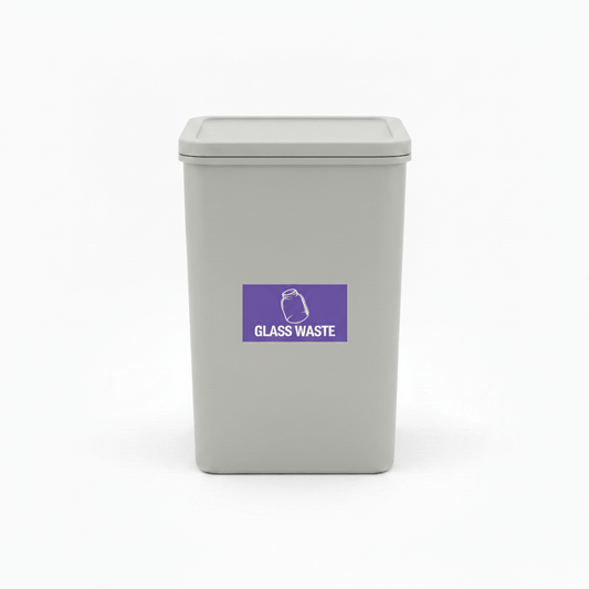 Glass Waste Bin Sticker - New Signs