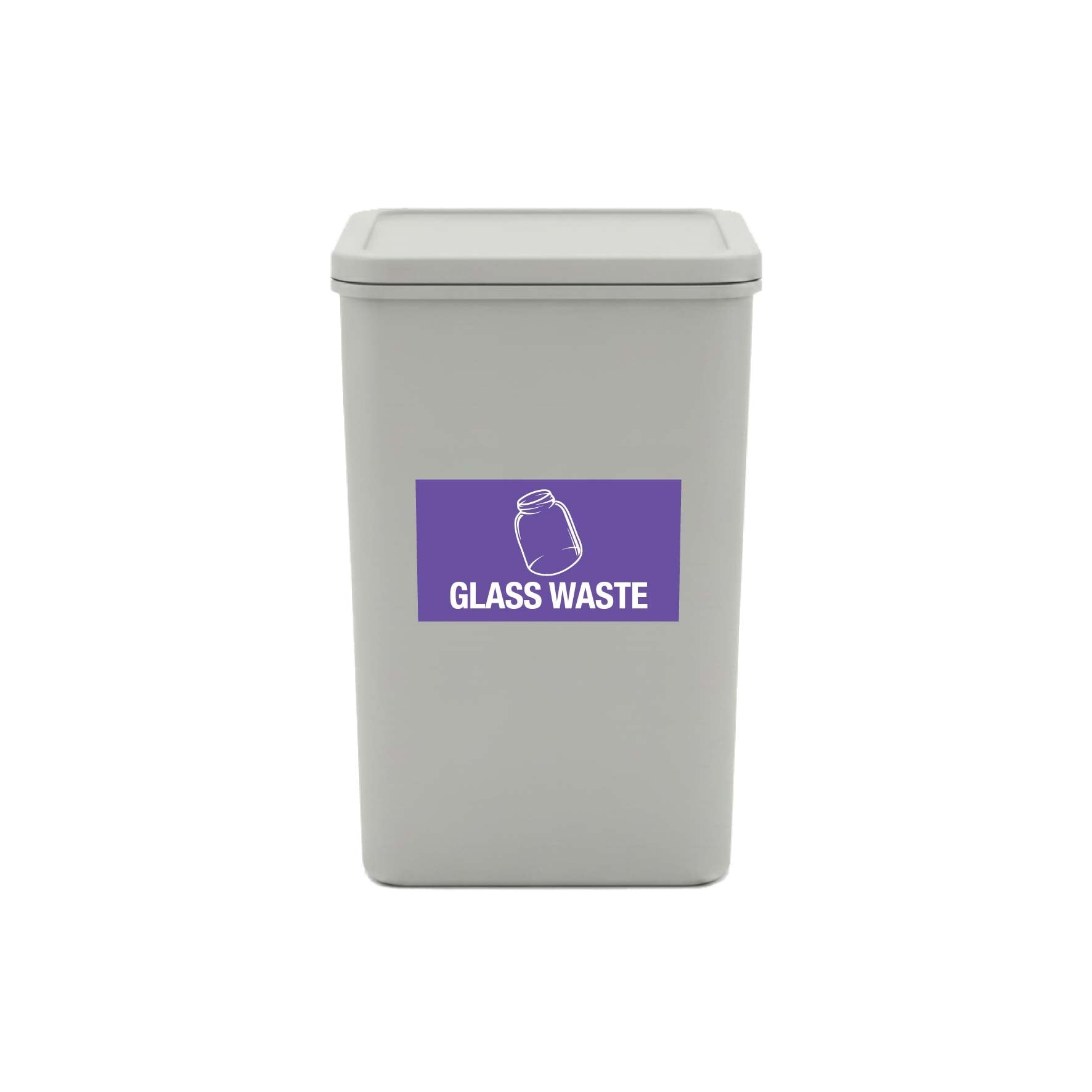 Glass Waste Bin Sticker - New Signs