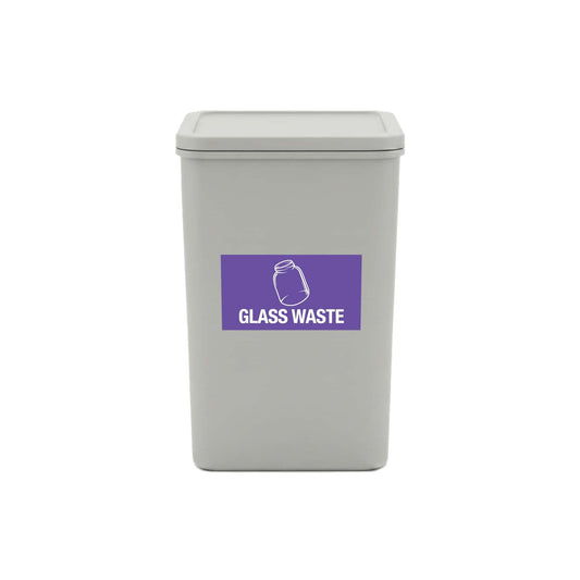 Glass Waste Bin Sticker - New Signs