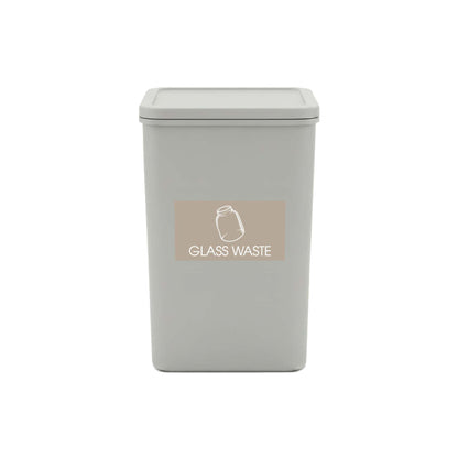 Glass Waste Fawn Background Bin Sticker - New Signs