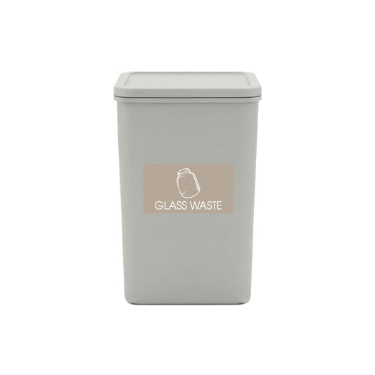 Glass Waste Fawn Background Bin Sticker - New Signs