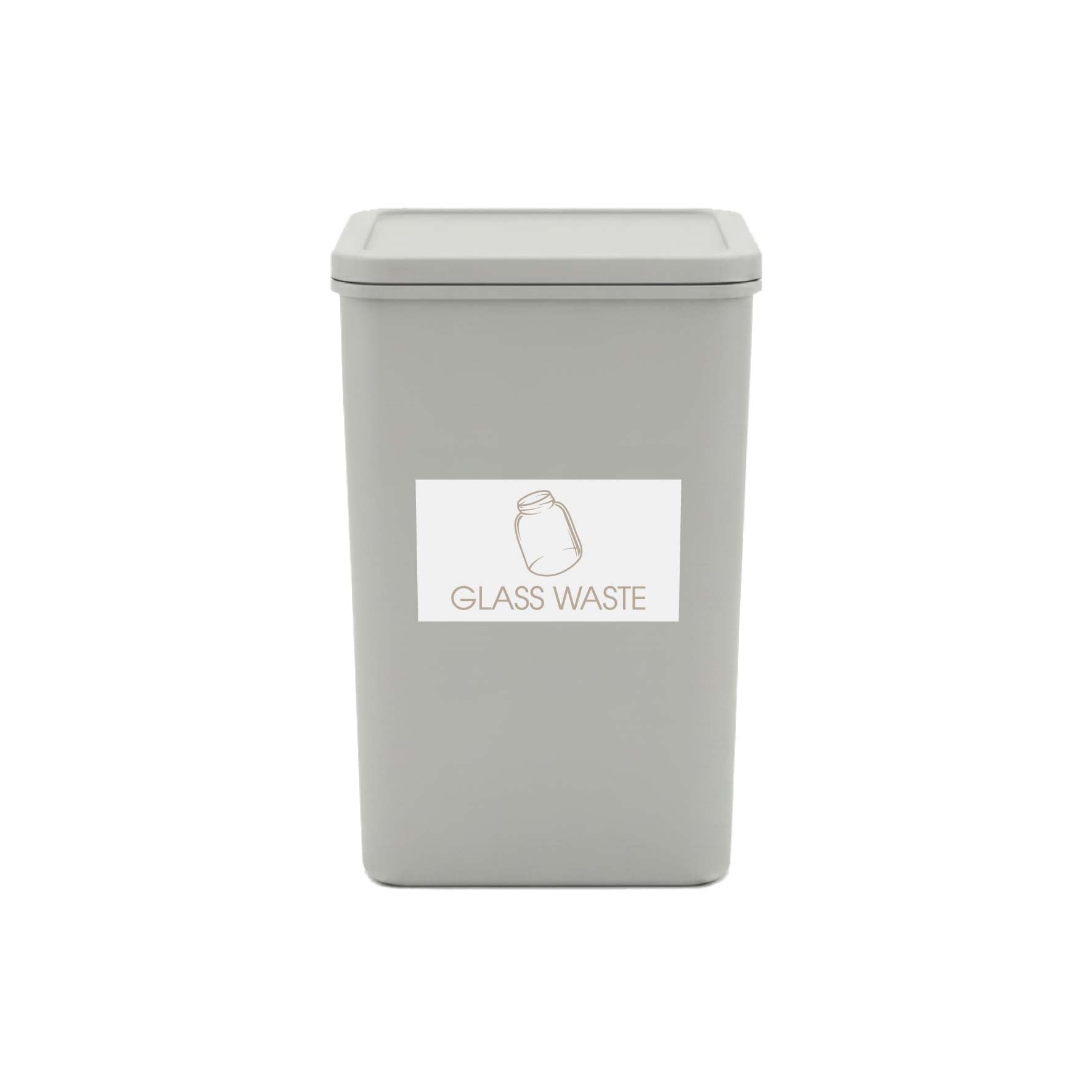 Glass Waste Fawn Bin Sticker - New Signs