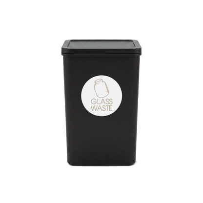 Glass Waste Fawn Circle Bin Sticker - New Signs