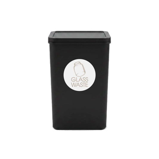 Glass Waste Fawn Circle Bin Sticker - New Signs
