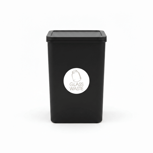 Glass Waste Fawn Circle Bin Sticker - New Signs