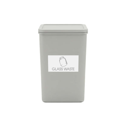 Glass Waste Grey Bin Sticker - New Signs