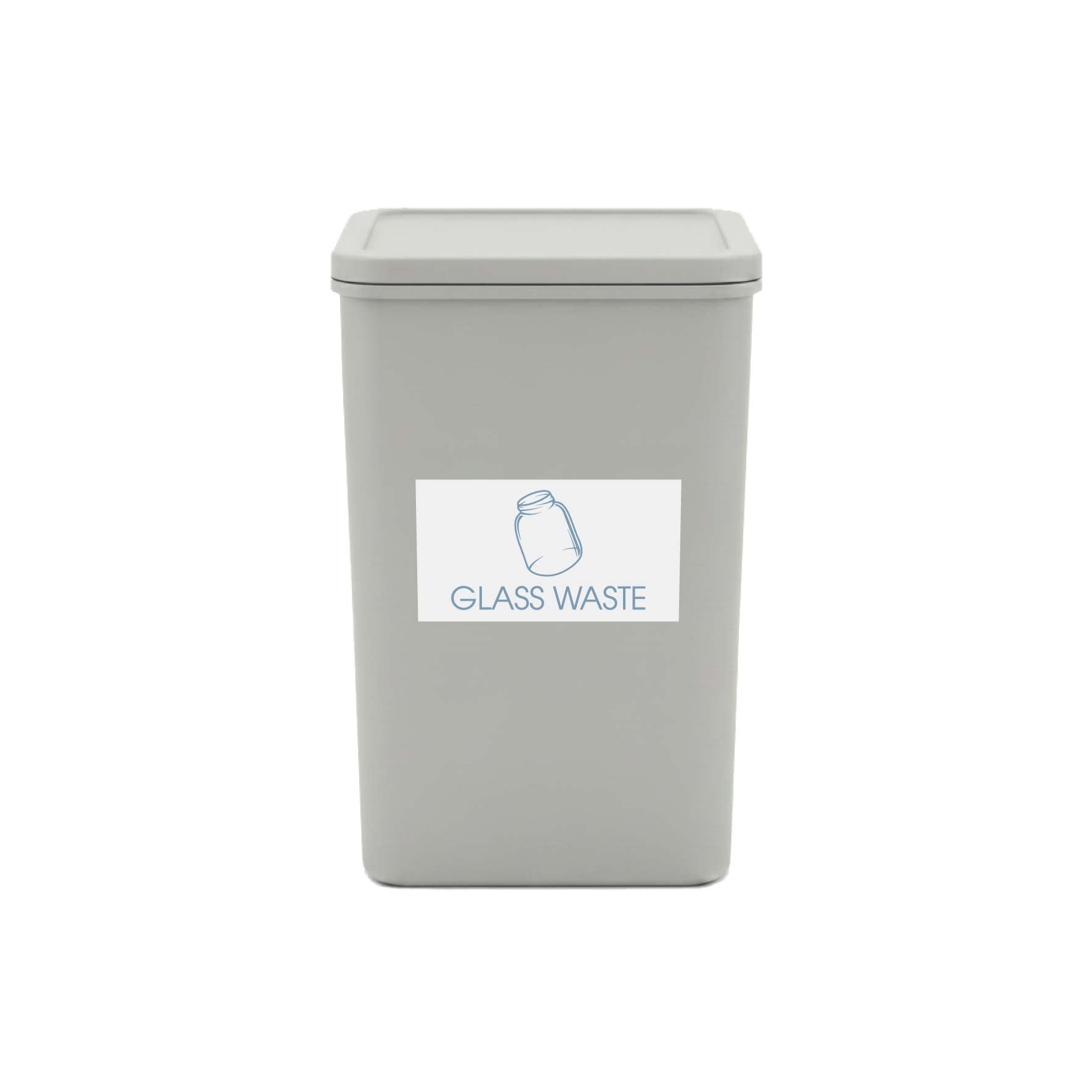 Glass Waste Ocean Bin Sticker - New Signs