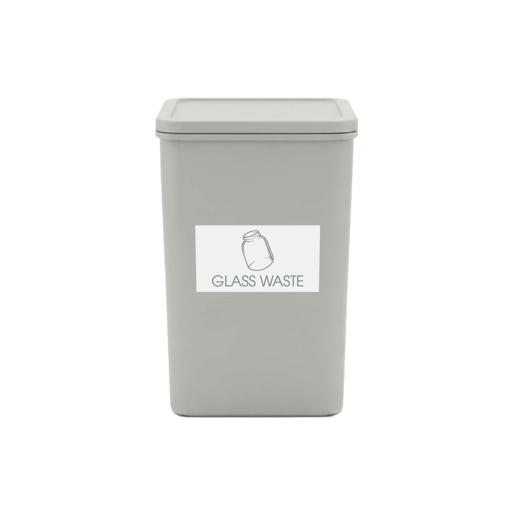 Glass Waste Sage Bin Sticker - New Signs