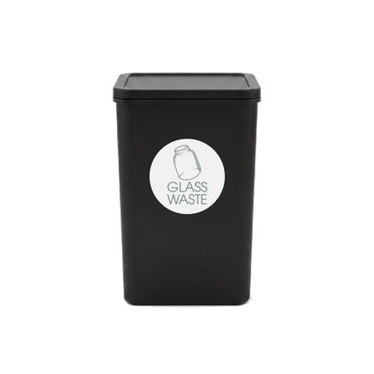 Glass Waste Sage Circle Bin Sticker - New Signs