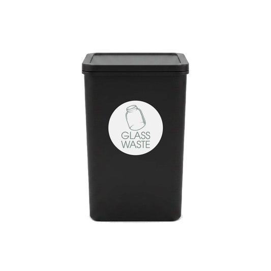 Glass Waste Sage Circle Bin Sticker - New Signs