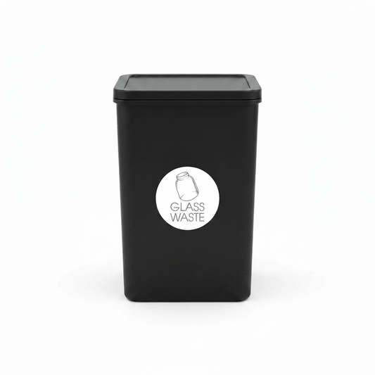Glass Waste Sage Circle Bin Sticker - New Signs