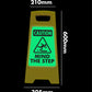 Glow In The Dark - Yellow A - Frame - Caution Mind The Step - New Signs