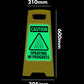Glow In The Dark - Yellow A - Frame - Caution Spraying In Progress - New Signs