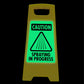 Glow In The Dark - Yellow A - Frame - Caution Spraying In Progress - New Signs