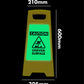 Glow In The Dark - Yellow A - Frame - Caution Uneven Surface - New Signs