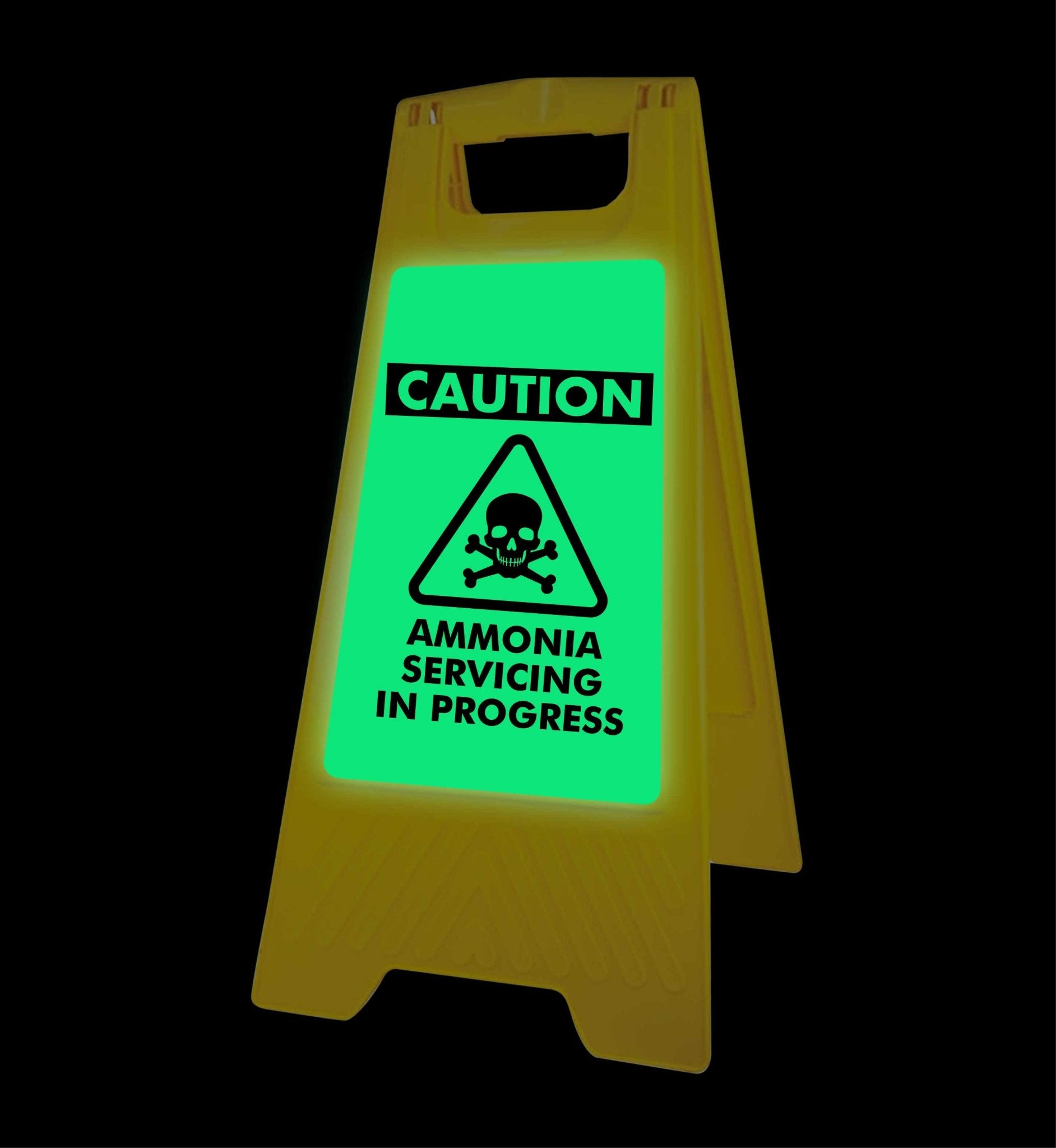 Glow In The Dark - Yellow A - Frame - Construction In Progress - New Signs