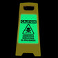 Glow In The Dark - Yellow A - Frame - Construction In Progress - New Signs