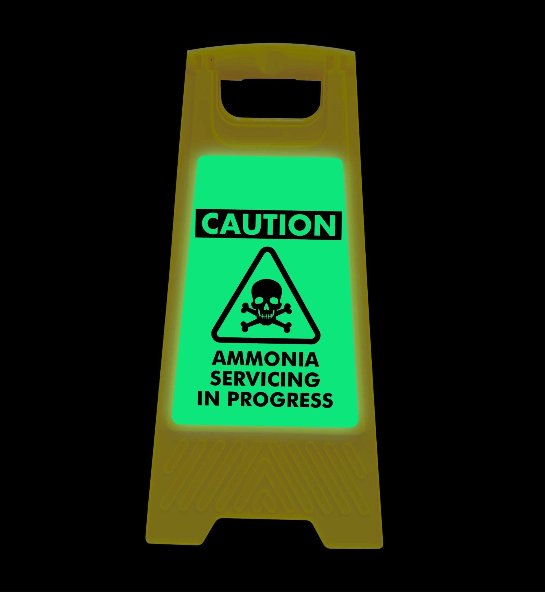 Glow In The Dark - Yellow A - Frame - Construction In Progress - New Signs
