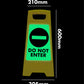 Glow In The Dark - Yellow A - Frame - Do Not Enter - New Signs