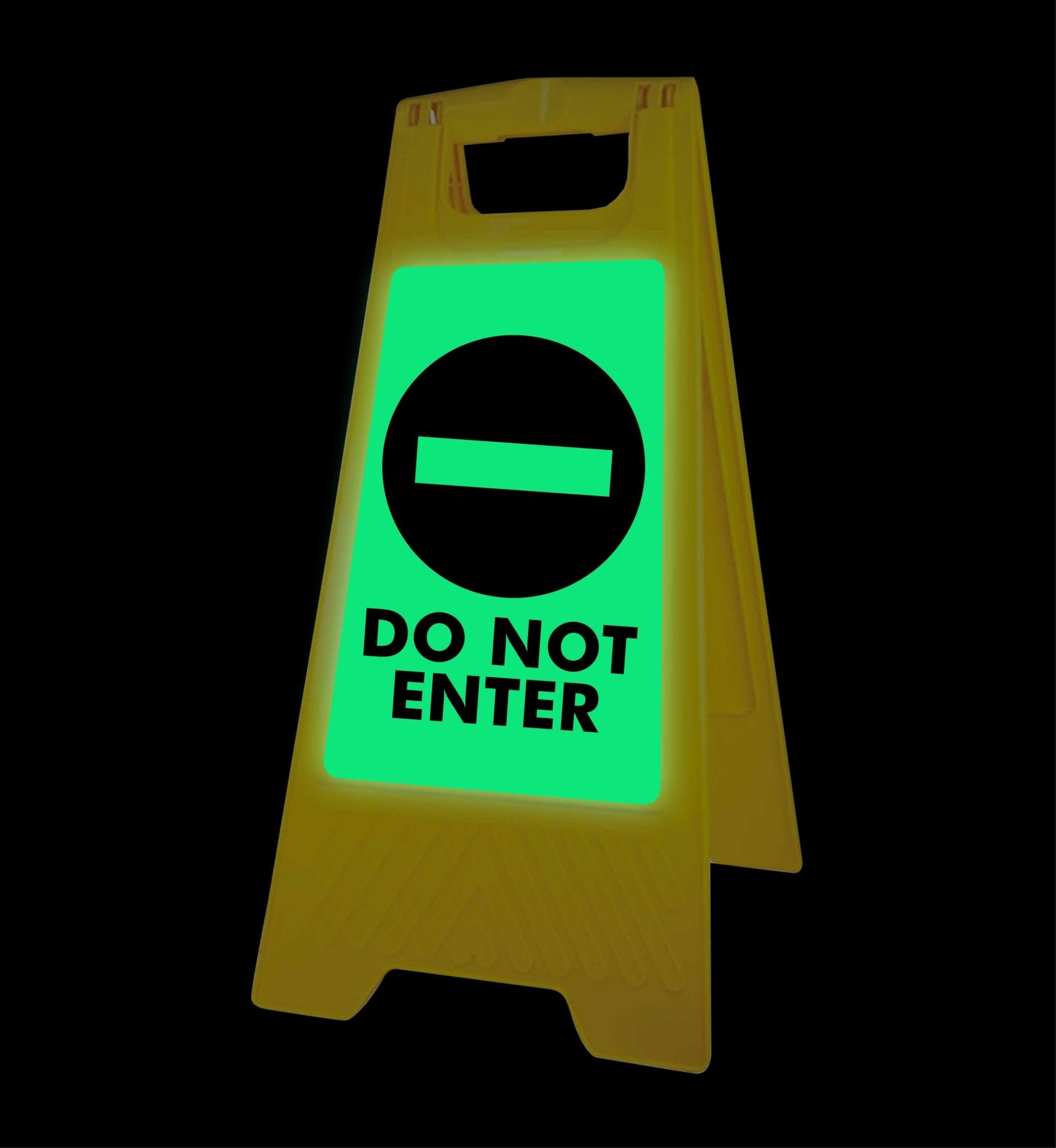 Glow In The Dark - Yellow A - Frame - Do Not Enter - New Signs