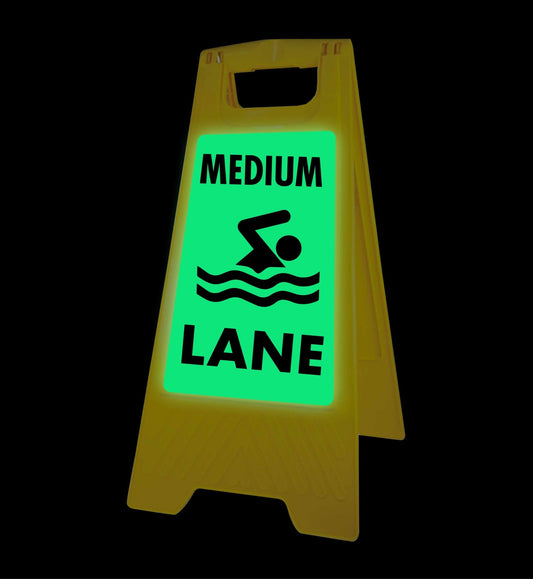 Glow In The Dark - Yellow A - Frame - Medium Lane - New Signs