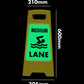 Glow In The Dark - Yellow A - Frame - Medium Lane - New Signs