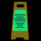 Glow In The Dark - Yellow A - Frame - Mobile Equipment - New Signs