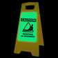 Glow In The Dark - Yellow A - Frame - Painting In Progress - New Signs