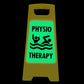 Glow In The Dark - Yellow A - Frame - Physio Therapy - New Signs