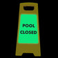 Glow In The Dark - Yellow A - Frame - Pool Closed - New Signs