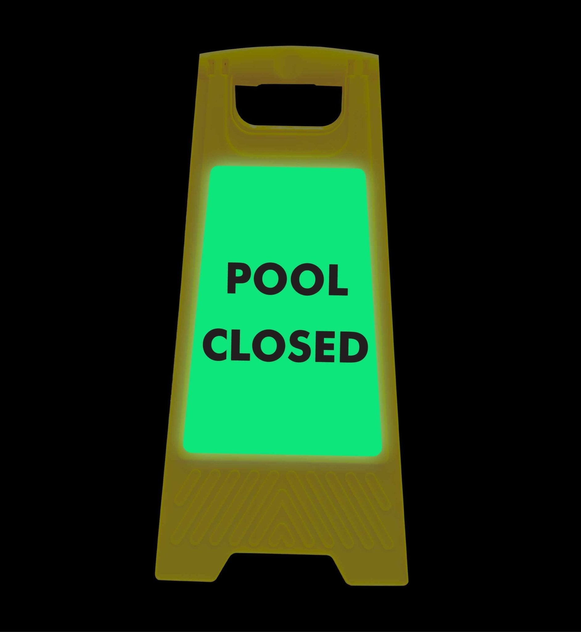 Glow In The Dark - Yellow A - Frame - Pool Closed - New Signs