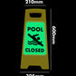 Glow In The Dark - Yellow A - Frame - Pool Closed Symbol - New Signs