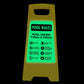 Glow In The Dark - Yellow A - Frame - Pool Rules 1 Pool Hours 7am - 9pm - New Signs