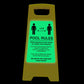 Glow In The Dark - Yellow A - Frame - Pool Rules 5 - New Signs
