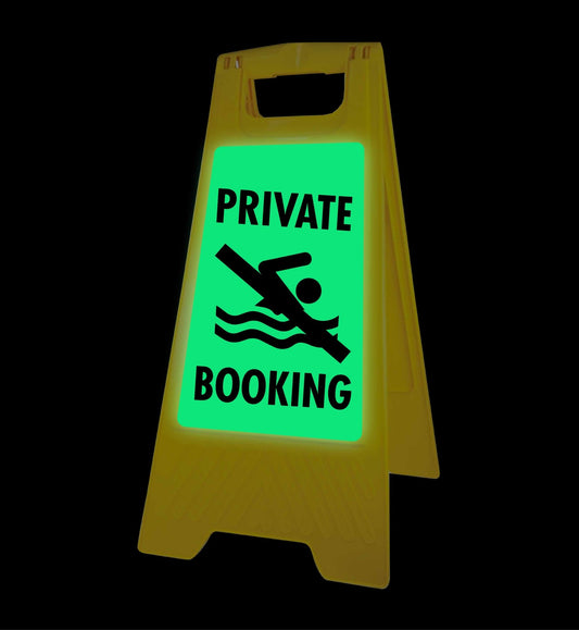 Glow In The Dark - Yellow A - Frame - Private Booking - New Signs