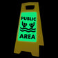 Glow In The Dark - Yellow A - Frame - Public Area - New Signs