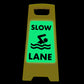 Glow In The Dark - Yellow A - Frame - Slow Lane - New Signs