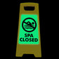 Glow In The Dark - Yellow A - Frame - Spa Closed Icon - New Signs