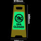 Glow In The Dark - Yellow A - Frame - Spa Closed Icon - New Signs