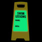 Glow In The Dark - Yellow A - Frame - Swim Lessons Name Area - New Signs