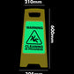 Glow In The Dark - Yellow A - Frame - Warning Cleaning In Progress - New Signs